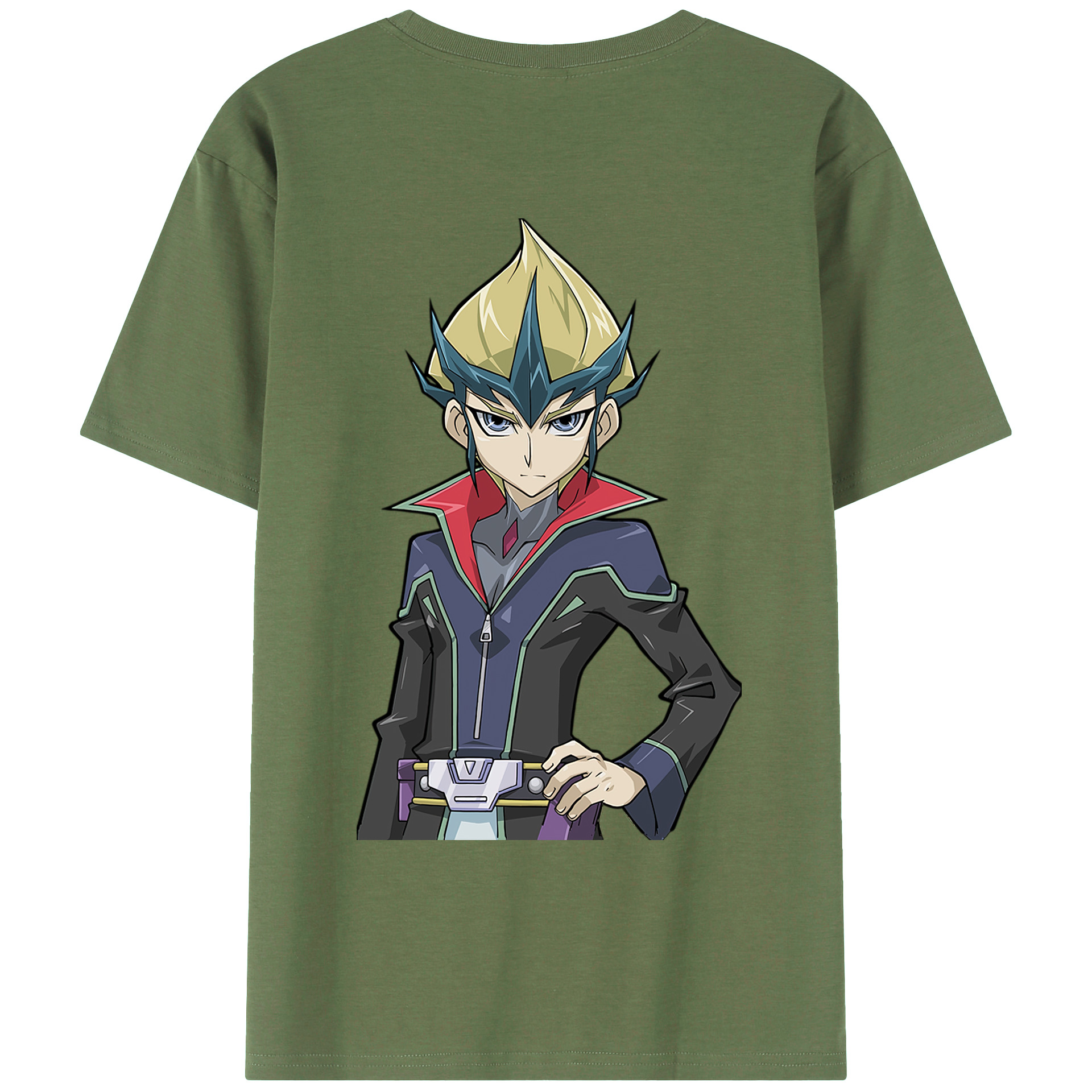 （画像用） 遊☆戯☆王 Yu-Gi-Oh! 綿100％ メンズ半袖Tシャツ（バックプリント） 通気性